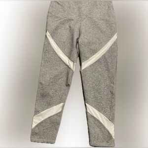 Aerie "Chill Play Move" Grey and White Leggings Size L